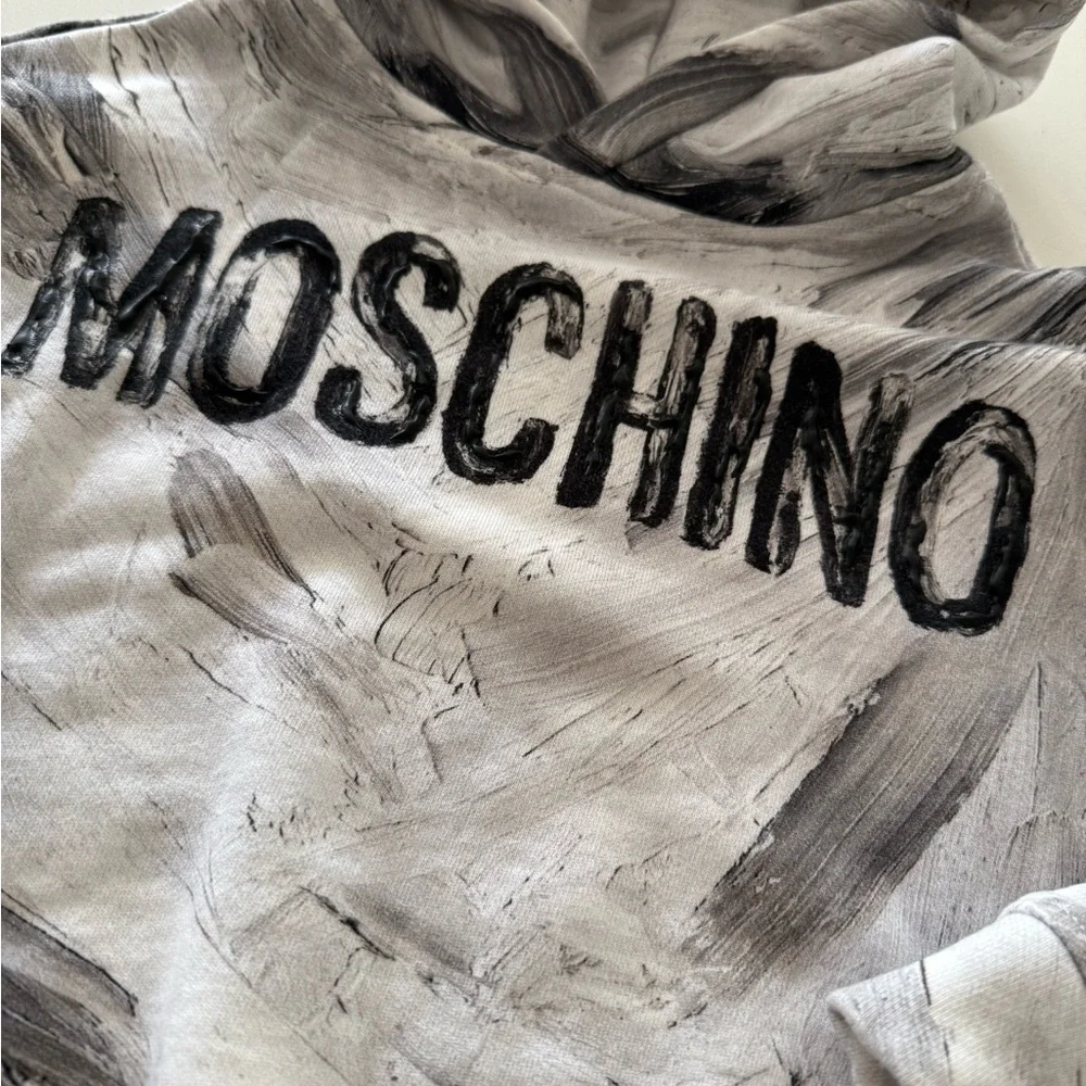 Moschino Gray and Black Kids Hoodie - Picture 2 of 6